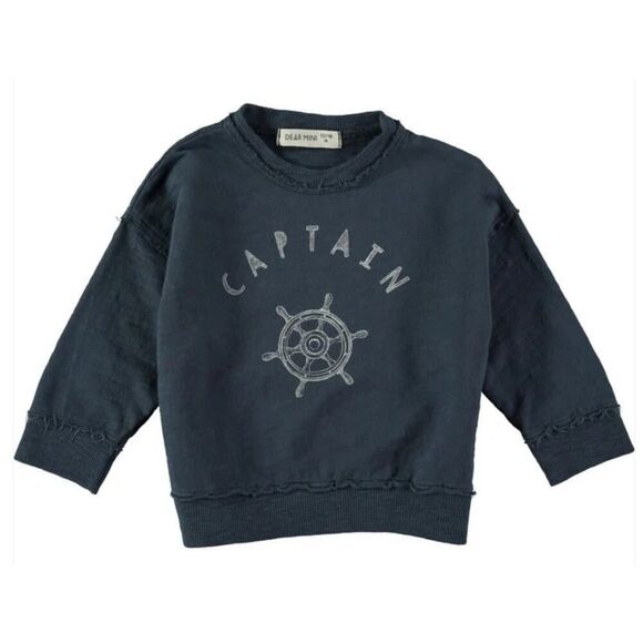 Dear Mini Captain Sweatshirt Boys Sz. 18-24mo - Picture 2 of 5